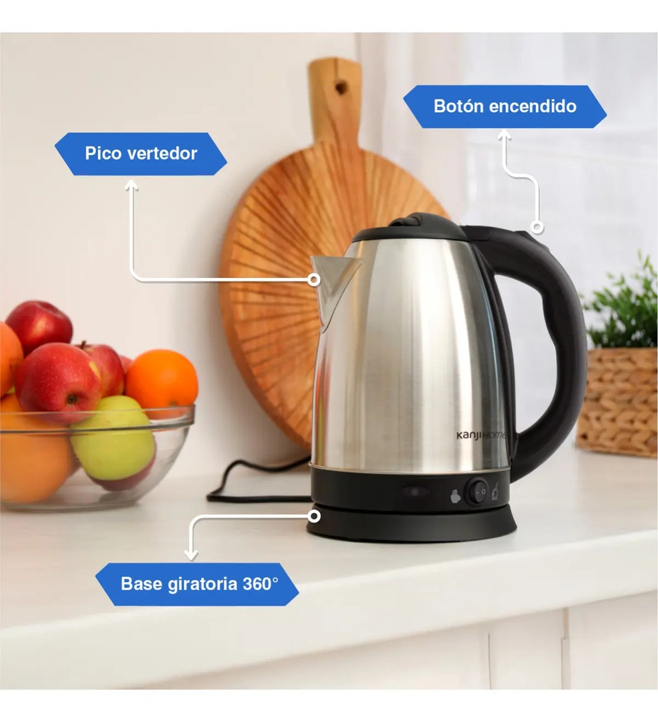 Pava Eléctrica Matera Kanji Home Kjh-pe15002m 1500w 1.8 Mate