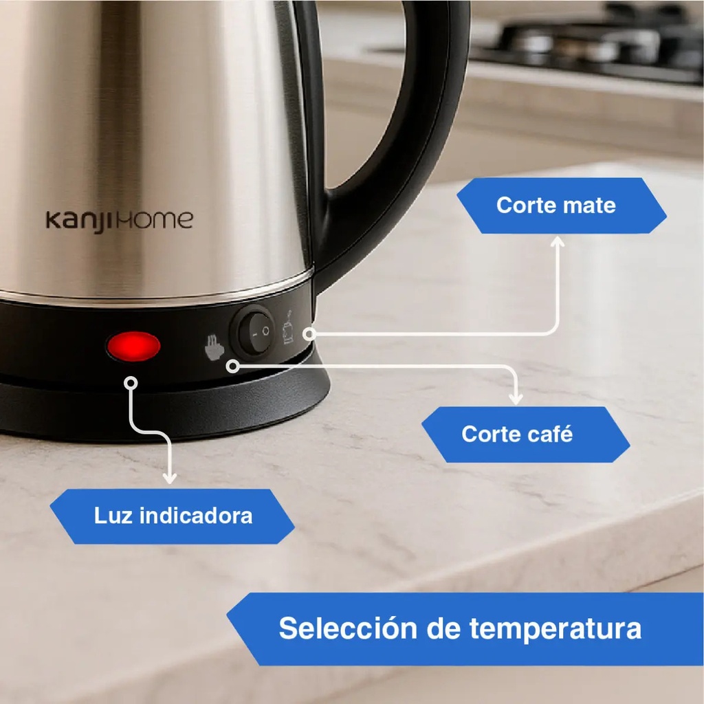 Pava Eléctrica Matera Kanji Home Kjh-pe15002m 1500w 1.8 Mate