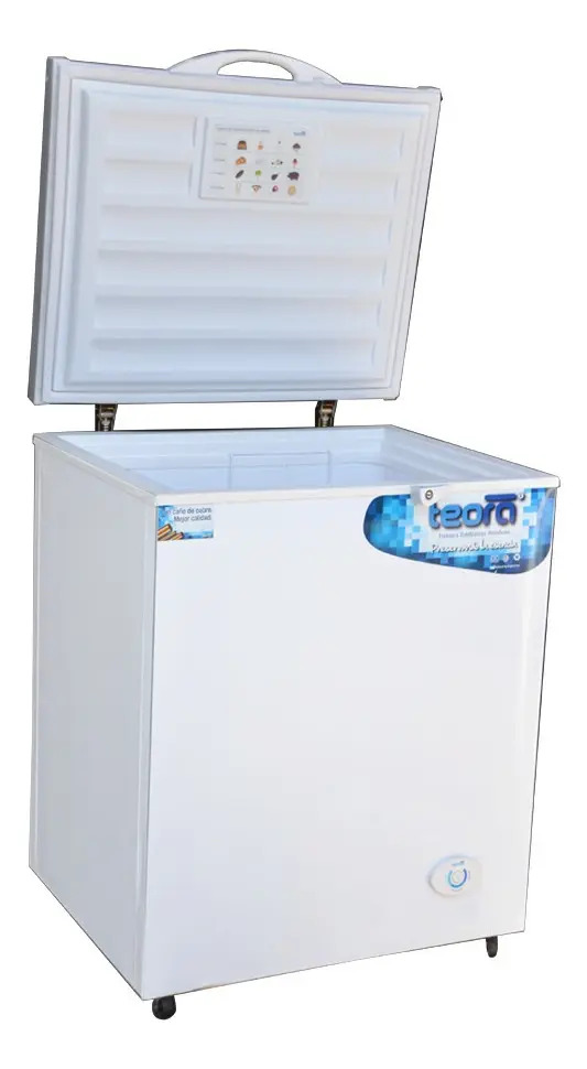 Freezer Horizontal Teora Fh250 210l Blanco 1 Puerta Termostato Dual