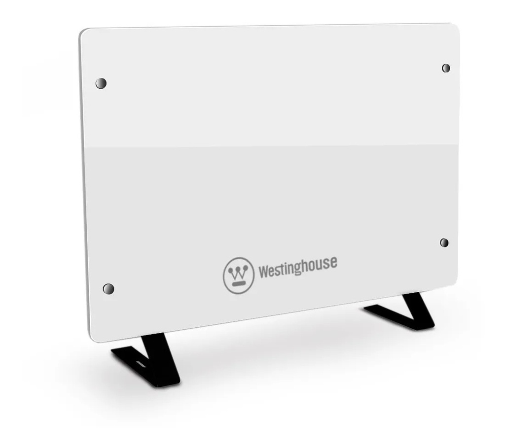 Vitrocalefactor Westinghouse 2000w Estufa De Vidrio Templado Color Blanco