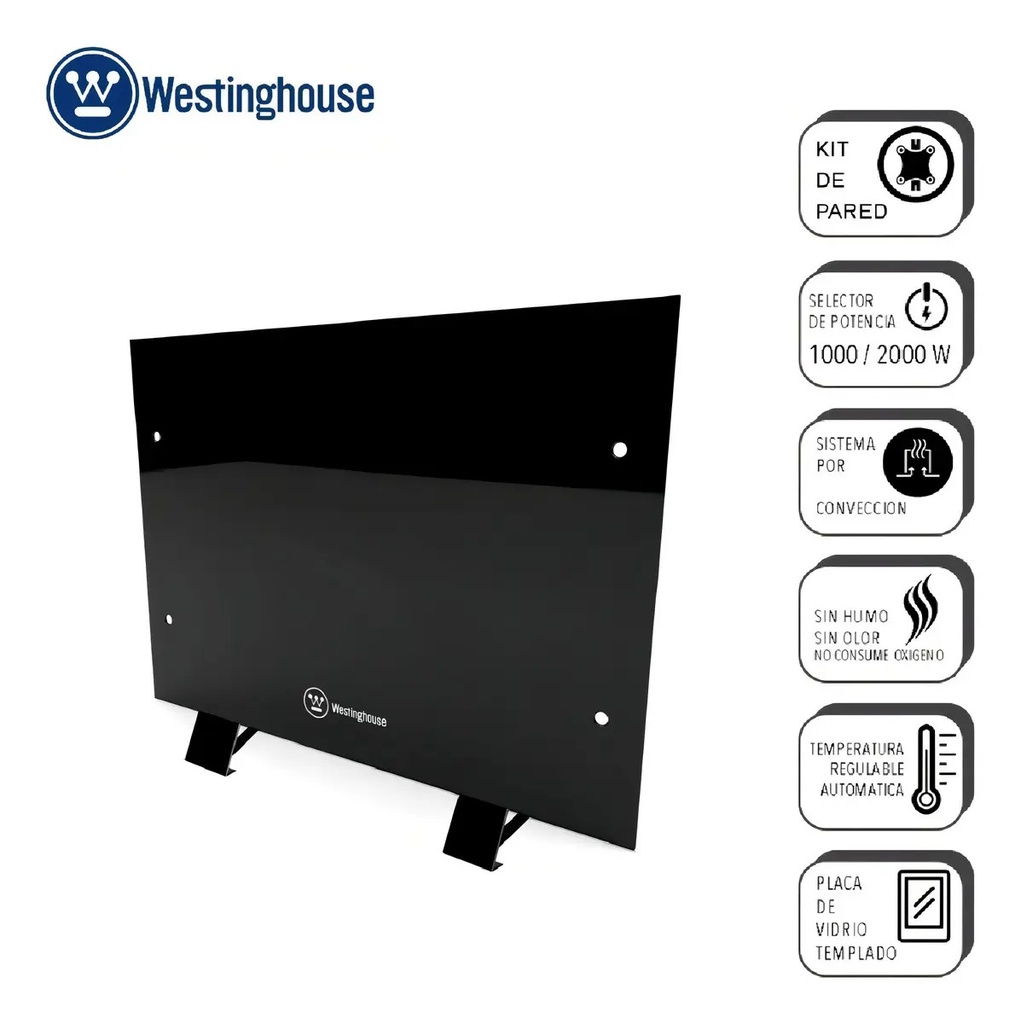 Vitrocalefactor Westinghouse Wh-ch122conv-b Negro Cuo