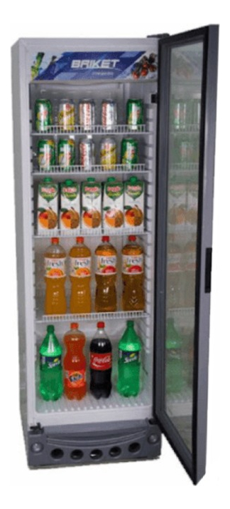 Heladera Exhibidora Vertical Briket Master 3200 315 l 1 . Blanco