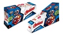 Monopatin 3 Ruedas Con Luces Musica Y Canasto Rojo Avengers