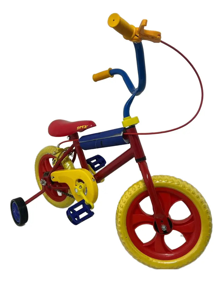Bicicleta Nene Rodado 12 Ram Reforzada. Rueditas Infantil Rojo