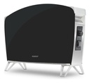 Vitroconvector Peabody Doble Vidrio 1500w Negro Pe-bvc15 P1 Negro