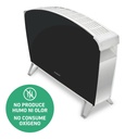 Vitroconvector Peabody Doble Vidrio 1500w Negro Pe-bvc15 P1 Negro