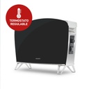 Vitroconvector Peabody Doble Vidrio 1500w Negro Pe-bvc15 P1 Negro
