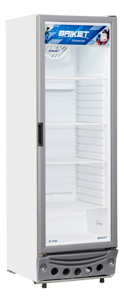Heladera Exhibidora Vertical Briket Master M5000 M5000 Tm Ls Blanco