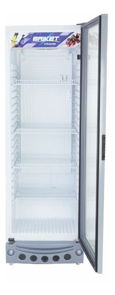 Heladera Exhibidora Vertical Briket Master M5000 M5000 Tm Ls Blanco