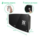 Calefactor Split Peabody Pe-cv20 C/remoto Digital Touch Color Negro