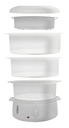 Vaporera Vitta 3 Bandejas 800w Temporizador Vap-fs003 - Blanco