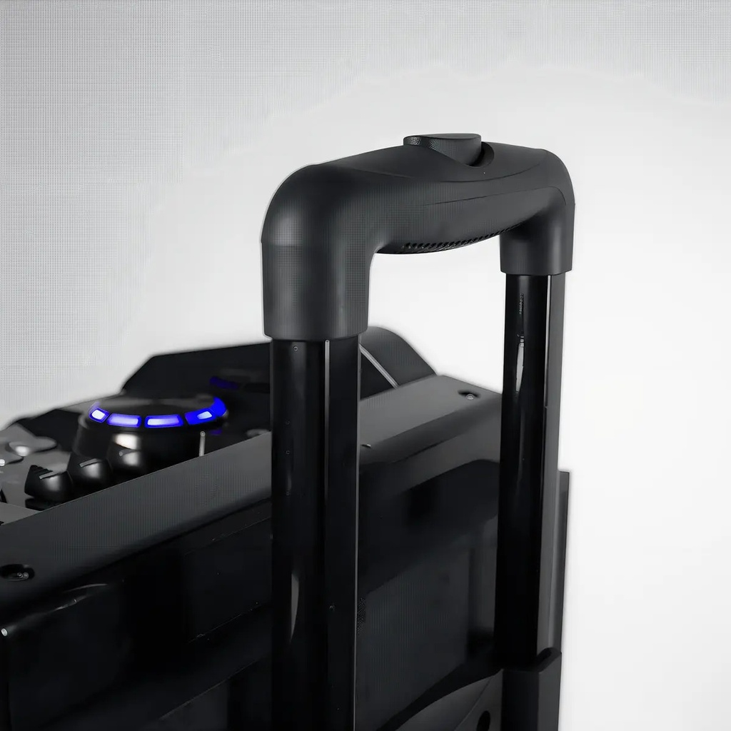Parlante Crown Mustang Djs-1002bt Portátil Con Bluetooth Negro