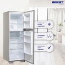 Heladera Briket Bk2f 2121 450lt Gris Plata Plateado