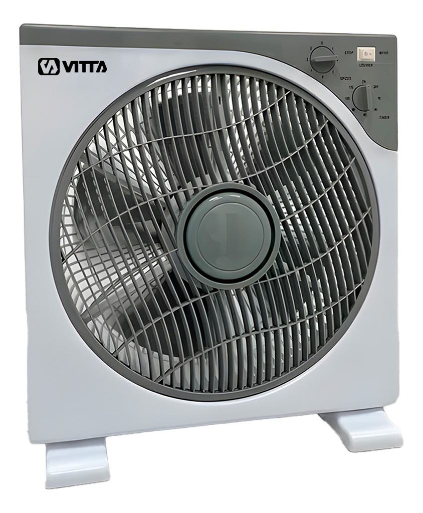 Ventilador Turbo 12 - 40w Vitta Potente 5 Aspas Timmer 5 Gris 30 Cm 50 Hz Blanco Plástico