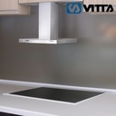 Extractor Campana Isla Slim Vitta S/salida 90x60 Cm Acero Plateado