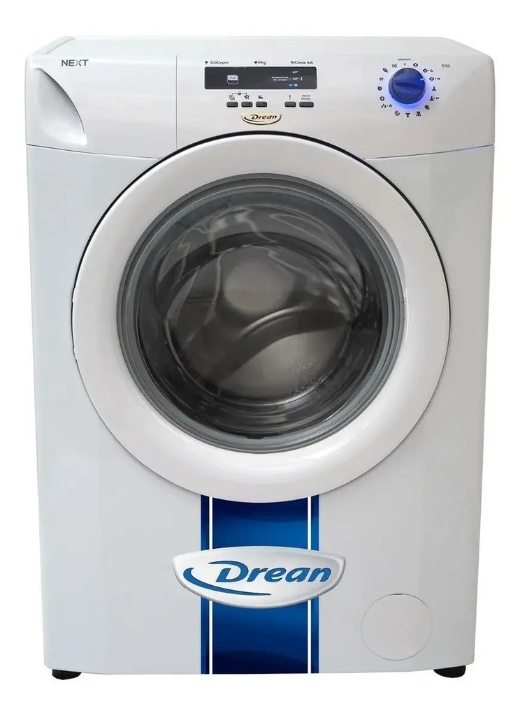 Lavarropas Carga Frontal 6 Kg Blanco Drean Next 6.08 Eco