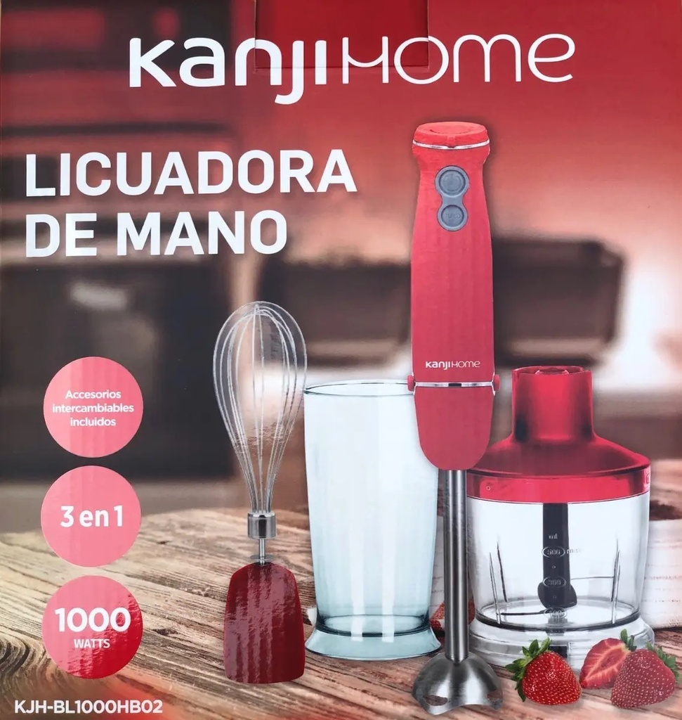 Mixer Kanji Kjh-bl1000hb02 Rojo 1kw