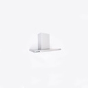 Campana Isla Slim De Cocina 3vel Vitta 60x60 Cm Acero Plateado