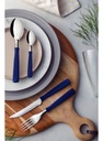 Juego Cubiertos 24 Piezas Tramontina New Kolor Cocina Azul Azul