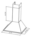 Campana Conica De Cocina Con Salida 3vel Vitta 60 Cm Acero Plateado