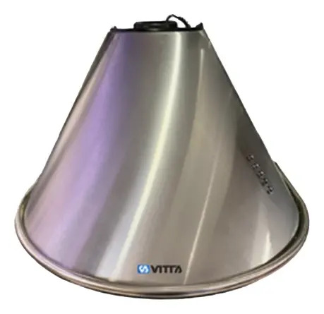Campana Vitta Semi Circular 3vel 60cm - Acero Inox Plateado