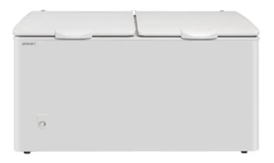 Freezer Horizontal Briket Fr 4500 Blanco 390l 220v Plateado