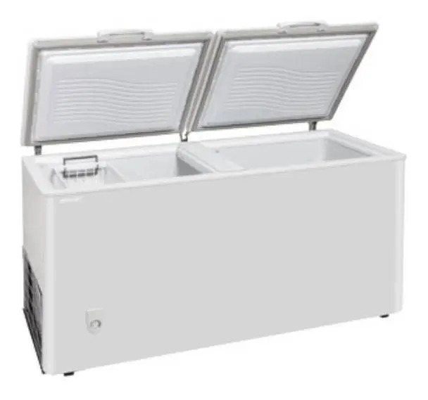 Freezer Horizontal Briket Fr 4500 Blanco 390l 220v Plateado