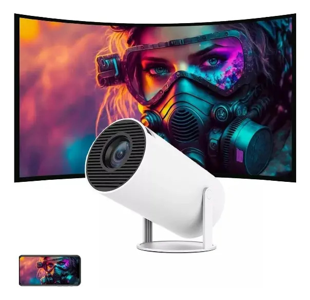 Ultrahdmini Proyector Portátil 4k Android Full Hd Smart Wif Blanco