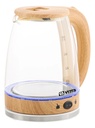 Pava Eléctrica Vitta Corte Mate Vidrio Simil Madera 2l 1500w - Madera