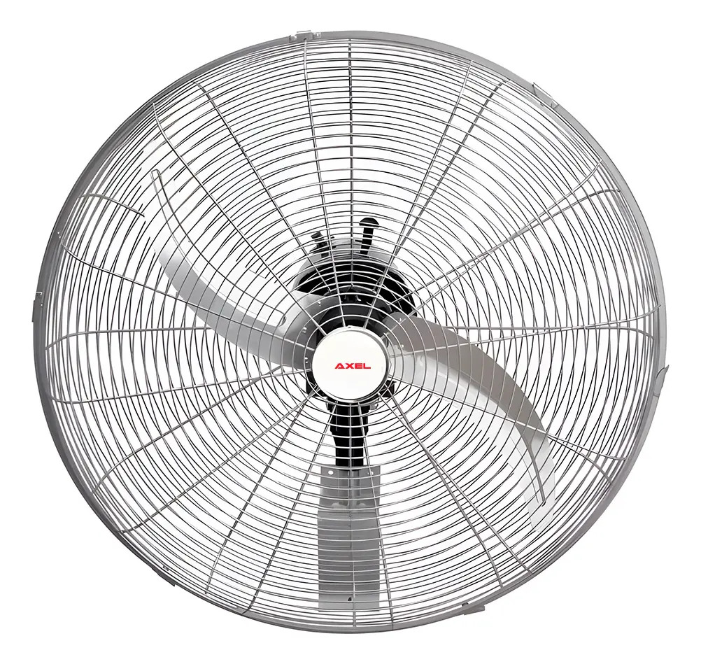 Ventilador De Pared Axel Ax-par24 Aspas Metal Negro 24  90w - 60.96 Cm - Negro - Negro - Metal - 2