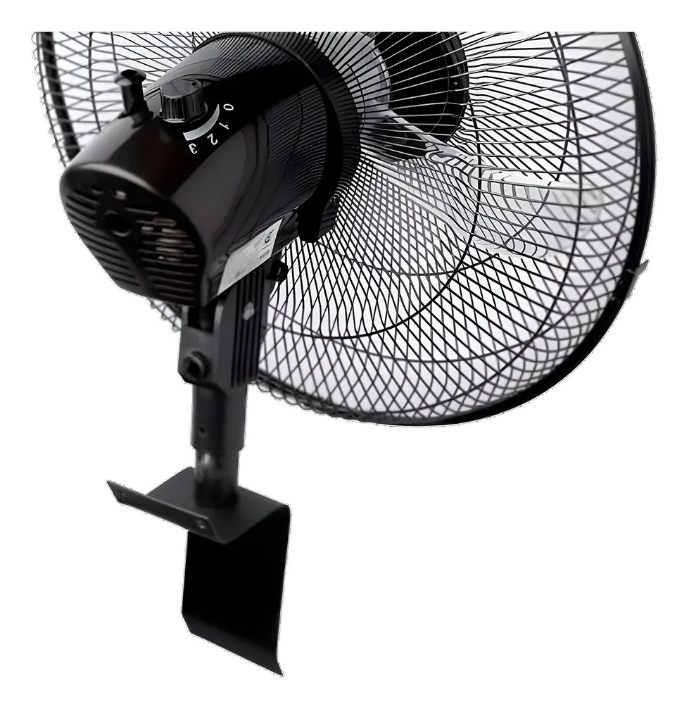 Ventilador De Pared Axel Ax-par24 Aspas Metal Negro 24  90w - 60.96 Cm - Negro - Negro - Metal - 2
