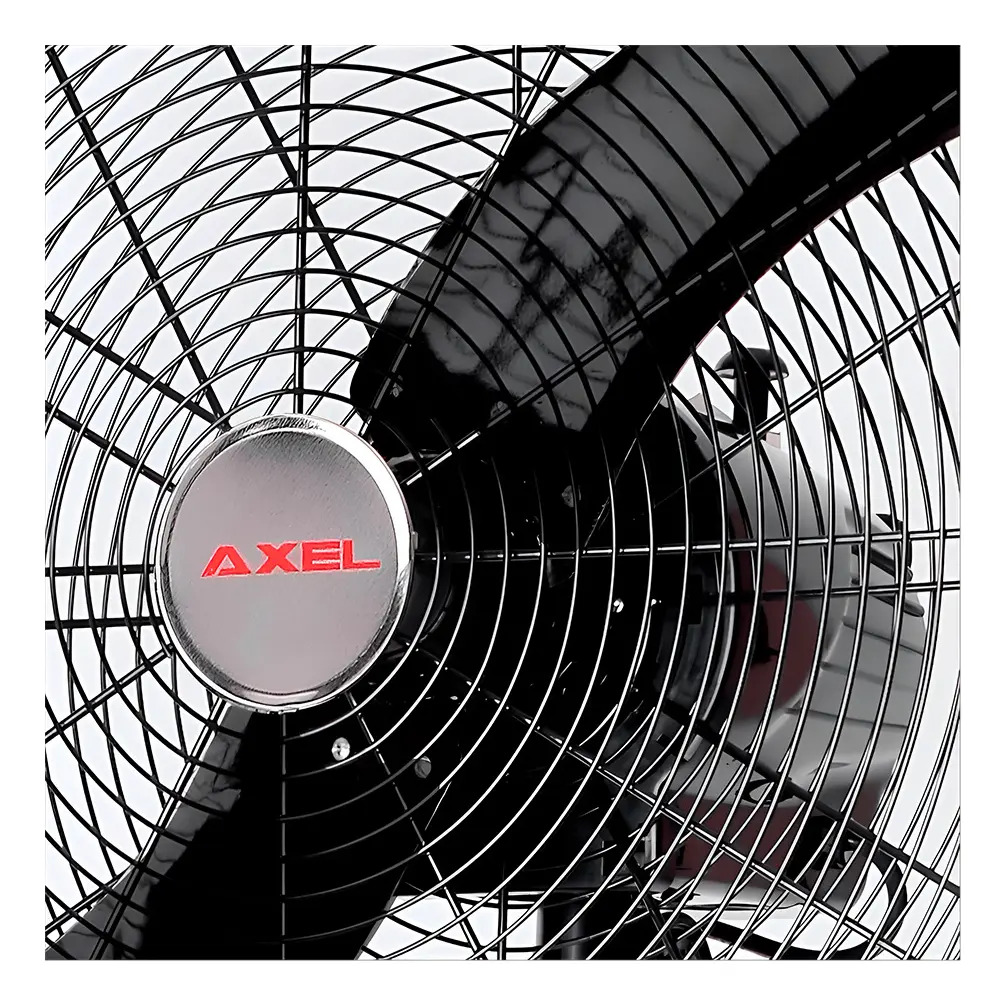 Ventilador De Pared Axel Ax-par24 Aspas Metal Negro 24  90w - 60.96 Cm - Negro - Negro - Metal - 2