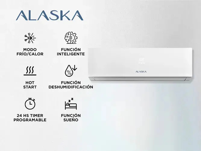 Aire Acondicionado Split Frío/calor Alaska 3300w As35wcau Blanco