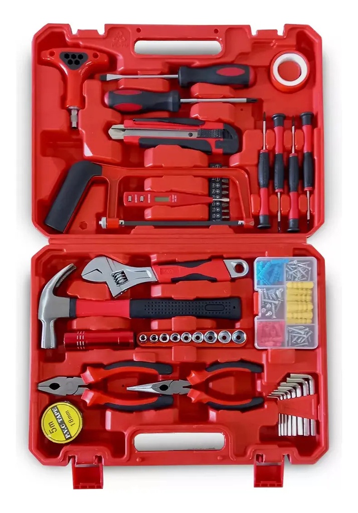 Juego Set Kit De Herramientas Profesional Microsonic 104pzs - Rojo
