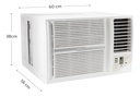 Aire Acondicionado De Ventana Philco Phw25ca3an.2.5kw Blanco