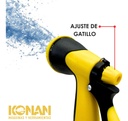 Pistola De Riego Con 3 Accesorios 1/2 Konan 8 Opciones