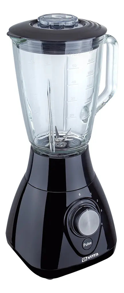 Licuadora Vertical Vitta 4 Velocidades Jarra Vidrio 4v Negro Negro
