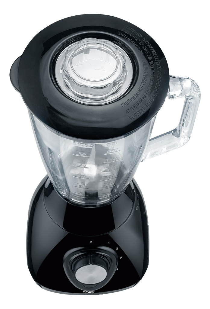 Licuadora Vertical Vitta 4 Velocidades Jarra Vidrio 4v Negro Negro