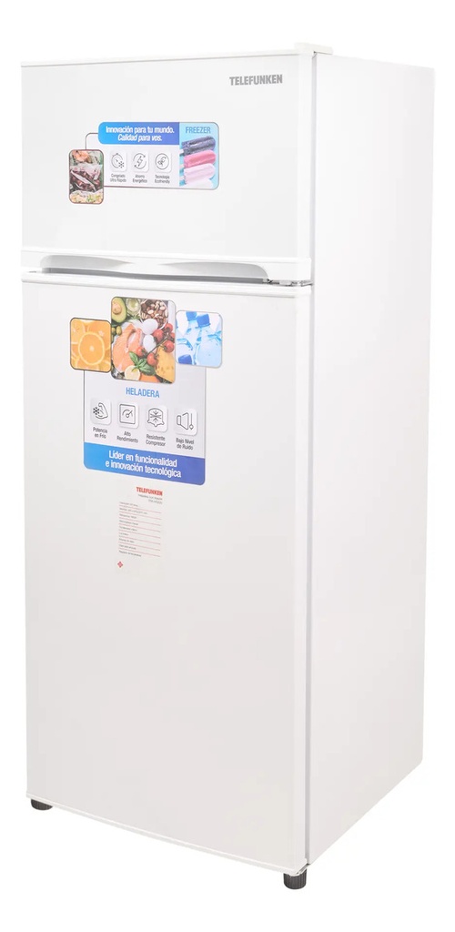 Heladera Telefunken 220lts 2 Puertas Blanca Tfk-hd220 Blanco
