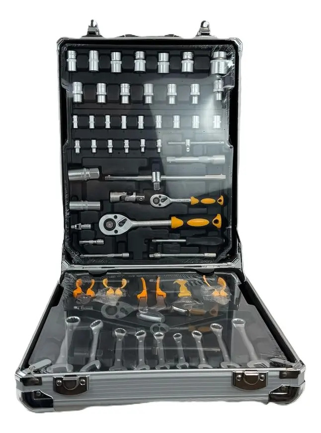 Set Herramientas Valija Maletin Aluminio 262 Piezas En 1 Aluminio