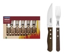 Juego De Barbacoa Tramontina Dynamic De Madera 12 Piezas Marrón Claro