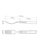Juego De Barbacoa Tramontina Dynamic De Madera 12 Piezas Marrón Claro