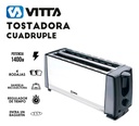 Tostadora 1400w Metal 4 Panes 6 Niveles - Vitta