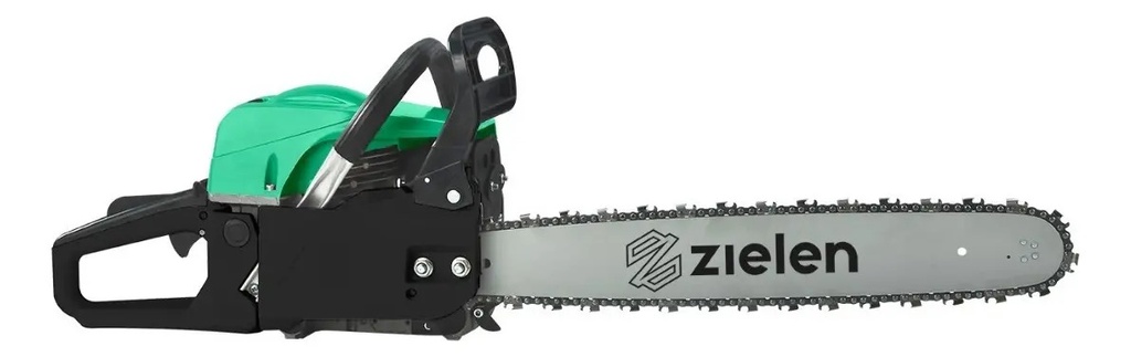 Motosierra Nafta Zielen 52cc 2.449hp Zms1 Espada 45cm Verde