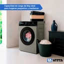 Lavarropas Vitta Inverter 6kg Silver 1200 Rpm Vit-wmcfwt Blanco
