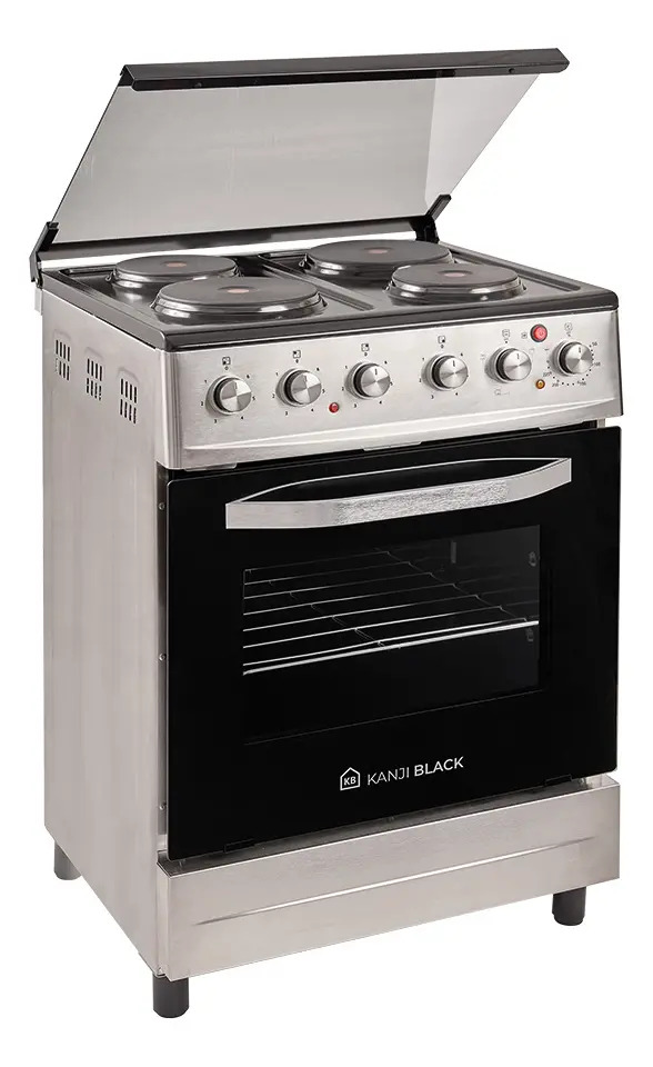 Cocina Eléctrica Kanji H&a-ekb001v 60cm  Acero Inoxidable Plateado