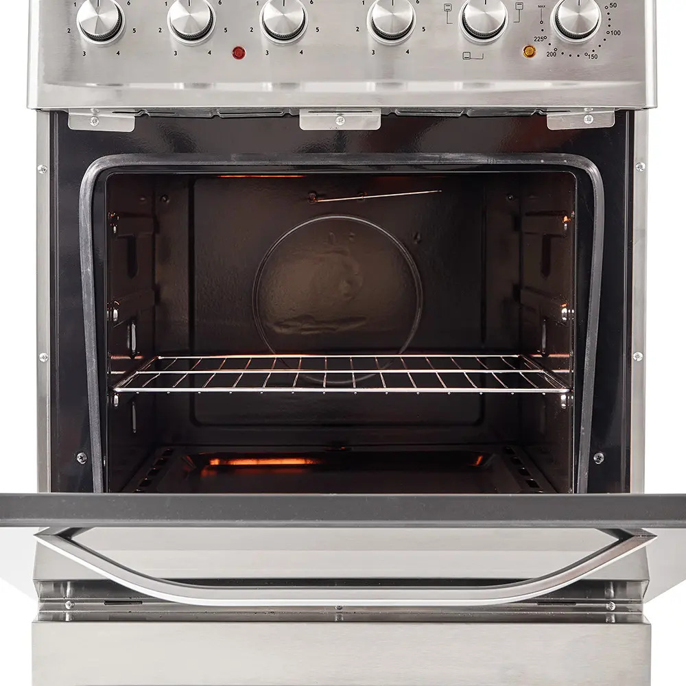 Cocina Eléctrica Kanji H&a-ekb001v 60cm  Acero Inoxidable Plateado
