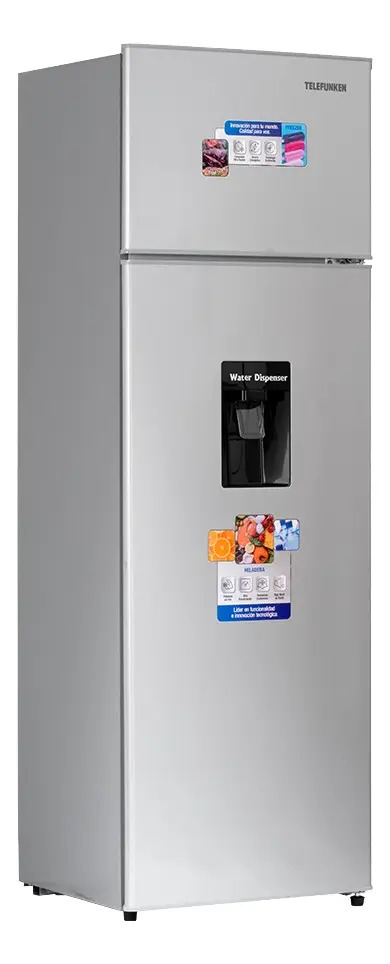 Telefunken Heladera Con Dispenser 300l Silver Tfk-hd300d Gris