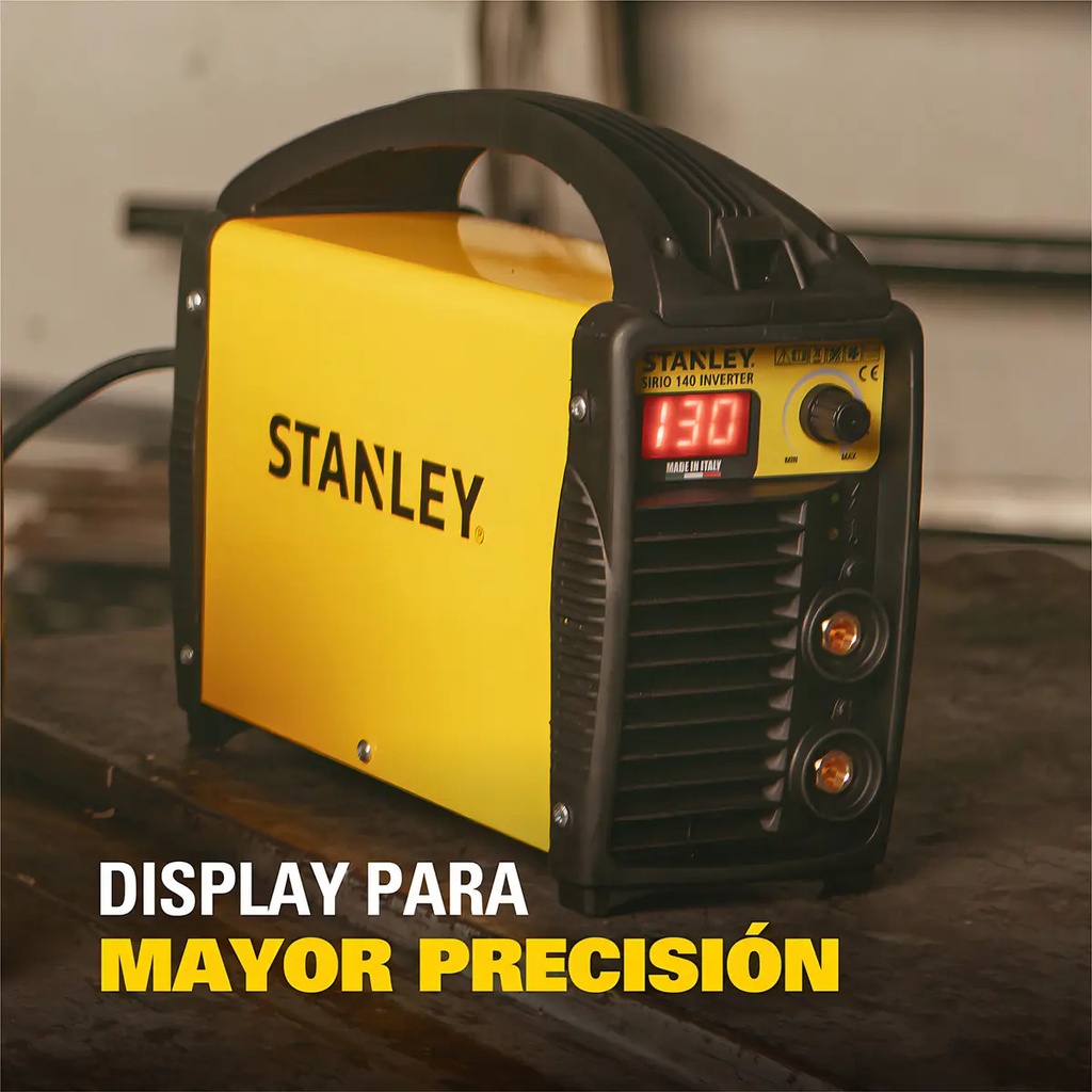 Soldadora Inverter Stanley Sirio 140 Origen Italia 130 Amp Amarillo