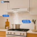 Extractor Purificador De Cocina 2 En 1 60cm Vitta Blanco